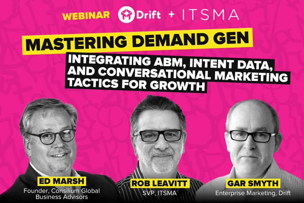 drift intent data abm conversational marketing webinar